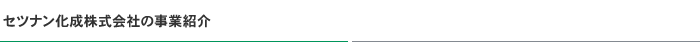 セツナン化成株式会社の事業紹介